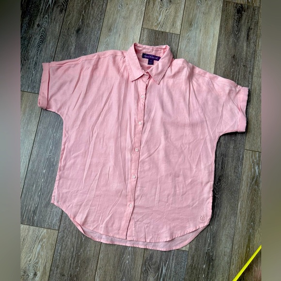 🛍️ Gloria Venderbilt  Soft button down shirt Size M - Picture 3 of 6